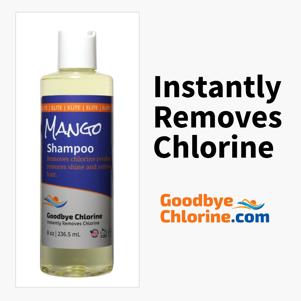 anti-chlorine shampoo swimmers hair Goodbye Chlorine