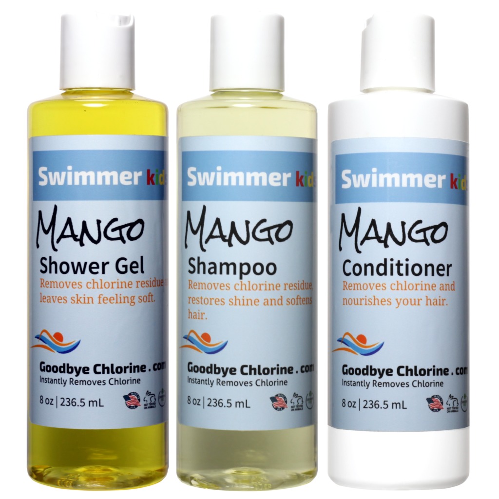 AntiChlorine Shampoo, Conditioner and Shower Gel Swimmer Kids