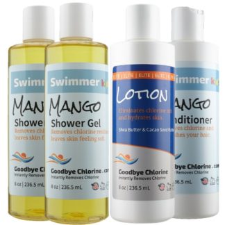 Anti-Chlorine Shower Gel, Lotion and Conditioner